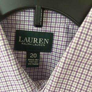 Boys Ralph Lauren shirt - purple and white